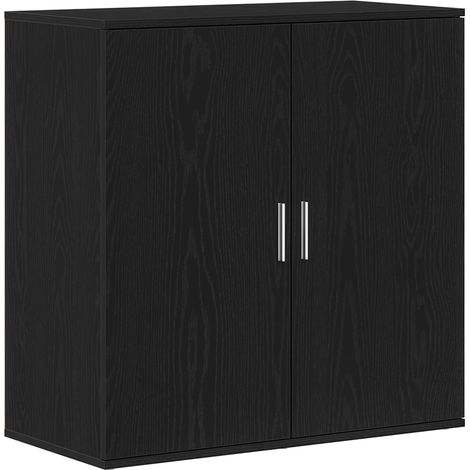 Maison Exclusive - Aparador Roble Negro 79 x 38 x 80 cm Madera de (1/5)