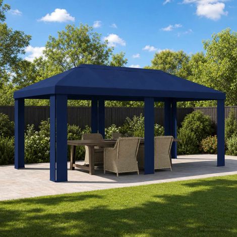Teenpull – Pavillon Abdeckung 6 x 3 m Blau Polyester 190 gsm (1/5)