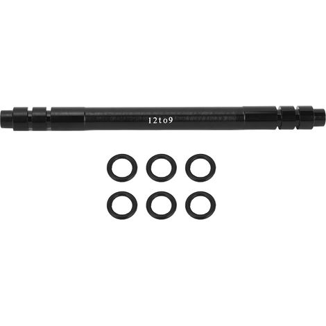 12-mm-auf-9-mm-Steckachsen-Nabenadapter aus Aluminiumlegierung für Rennräder und Mountainbikes, 148 mm / 5,8 Zoll (1/5)