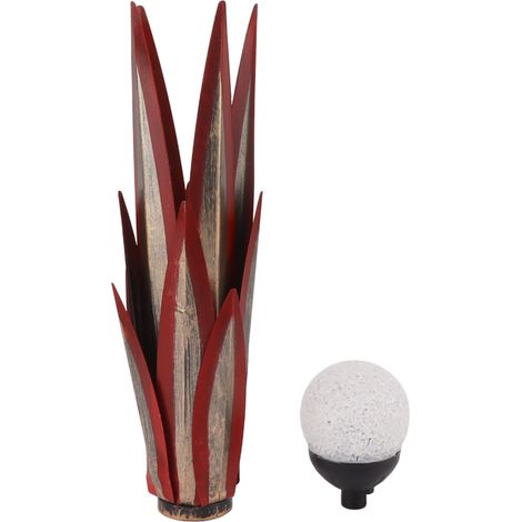 Tequila-Metallskulptur, rustikal und farbenfroh, minimalistisch (1/4)