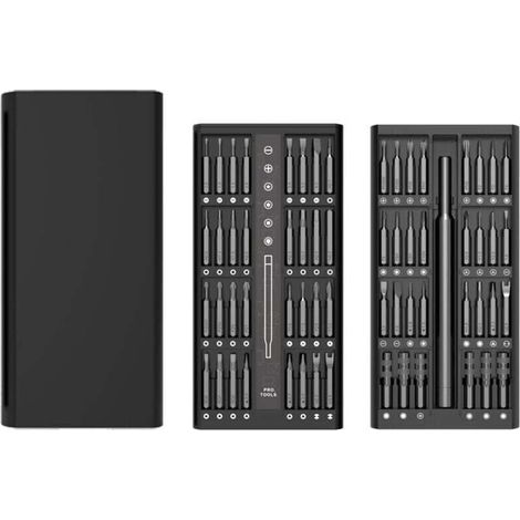 63 en 1 Mini kit de tournevis de précision , XU,Kit d'outils de réparation magnétique électronique - KZQ (1/4)