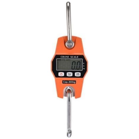 Elektronische Waage 300 kg Hängehakenwaage Dynamometer LCD Industriewaage mit Hakengewicht 300 kg/600 lbs (1/4)