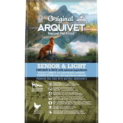 ARQUIVET Original - Senior & Light - Pollo e riso - 3 kg - Pensa per cani adulti più anziani - pollo e riso - Alimenti per cani - Alimenti secchi per cani - Alimenti per cani - Alimenti canini (1/5)