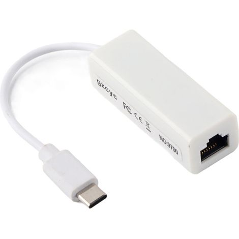 Adaptateur Ethernet USB-C vers RJ45 100 Mbps pour MacBook et PC Portable USB-C (1/5)