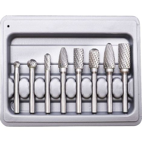Frese rotanti , frese in tungsteno a doppio taglio, 8 pezzi di frese rotanti in carburo di tungsteno a doppio taglio (1/5)
