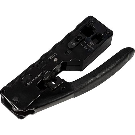 Pinza crimpatrice LogiLink per cavi Ethernet CAT.5e, CAT.6, CAT.6A, CAT7 e connettori RJ11/RJ12 (modello WZ0025) (1/5)