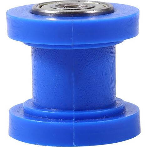 Rouleau de Chaîne d'Entraînement Guide de Poulie de Moto Chaine de Roulette Moto Patin Rouleau Guide Chaîne Curseur (Bleu) (1/5)