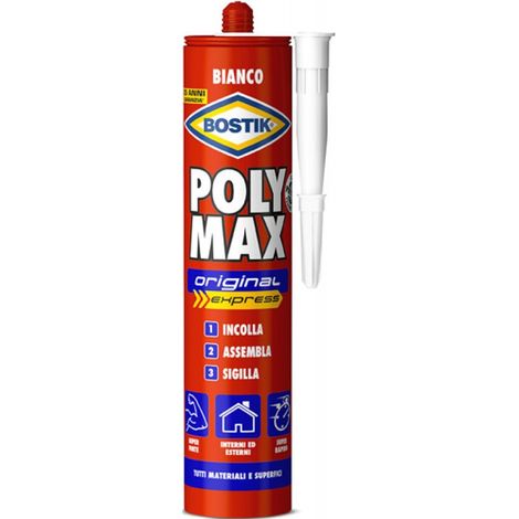 ADESIVO DI MONTAGGIO POLYMAX EXPRESS BIANCO 425GR