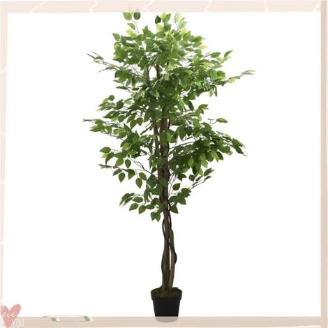 359019 Ficus artificiel 1260 feuilles 200 cm vert (1/5)