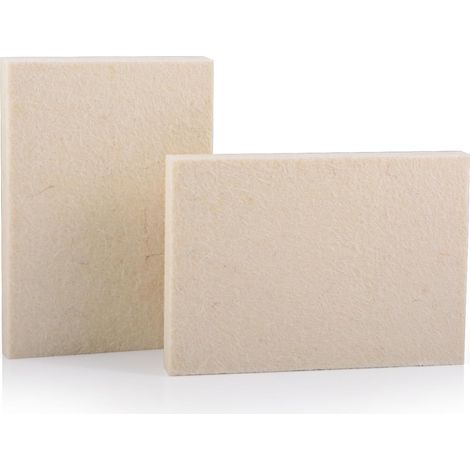 2 Pièces Raclette Laine pour Voiture Vinyle Wrapping, Durable Raclette de Film de Fenêtre, Autocollant Décalque Raclette, Éponges Laine (1/5)