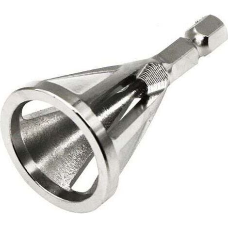 Fraise à Ébavurer pour Tubes et Tiges Filetées Ø4-20mm. Queue Hexagonale 6.35mm. Outil de Travail du Métal Précis (1/4)