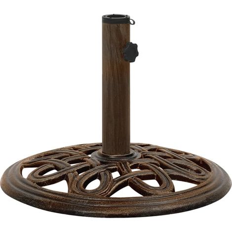 Socle de parasol Bronze 40x40x32 Fonte (1/5)