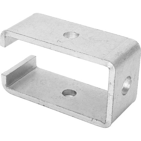 Les pinces en acier à canal 105 conviennent aux supports de rails pour chariots manuels d'allée et aux supports centraux de vêtements robustes. (1/5)