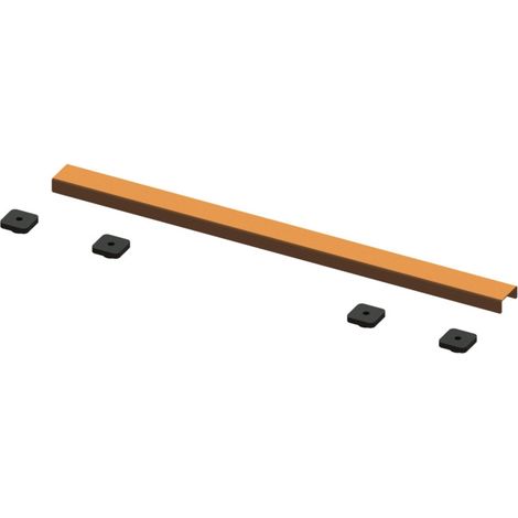 WholeSeal Wetroom 600mm Brushed Bronze Linear Shower Waste Cover Plate
