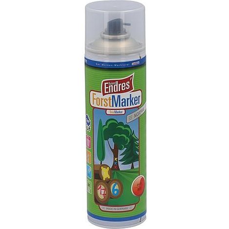 Spray de marquage longue durée jaune, Roland Endres marqueur 360°, KWF, bombe aérosol 500ml (1/3)