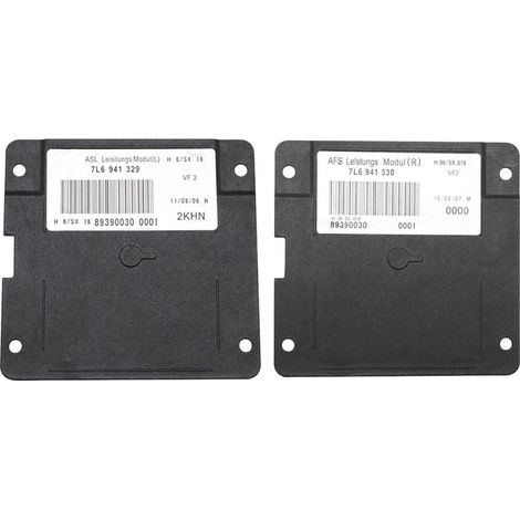 Coppia di ballast per fari anteriori, modulo di controllo indicatori di direzione AFS sinistro e destro per modelli 2002-2008, codici 7L6941329, 7L6941330, 89390030. (1/2)