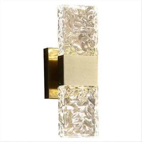 Luxuriöse Wandleuchte aus Glas und Kristall, ideal für das Wohnzimmer, einen Flur oder ein Treppenhaus, oder auch als einfache Nachttischlampe für ein Schlafzimmer. (1/5)