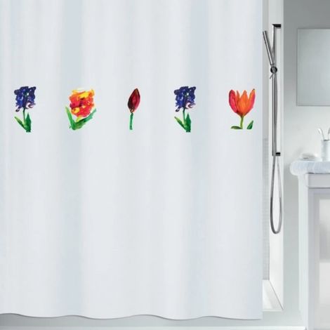Rideau de douche Polyester MANO 180x180cm Multicolor Spirella (1/5)