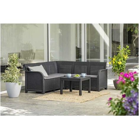 Allibert Garten Lounge Set Modular Grau Graphit (1/3)