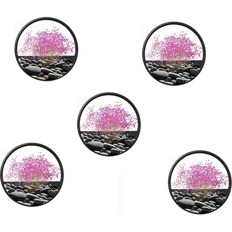 (Set de 5,noir)pots de fleurs, pot mural, bac à plantes pour succulentes, cactus, vase mural pour jardin, salon (1/5)