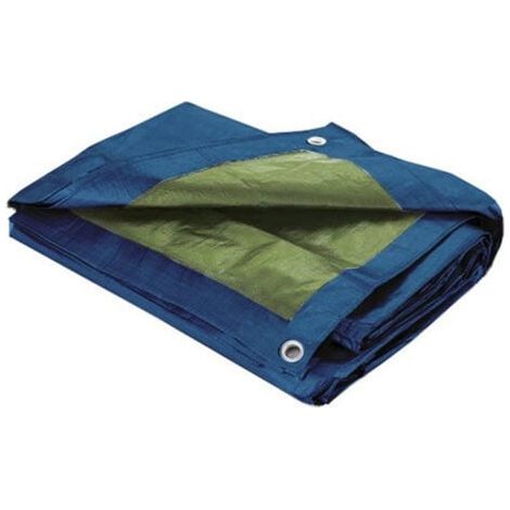 Bâche de Protection étanche avec Oeillets 60gr/m² Bleu 4x5 m (1/2)