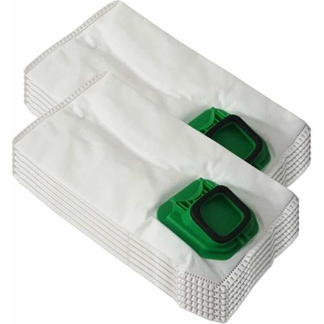 Sac pour aspirateur Lot de 12 sacs d'aspirateur en microfibre non-tissée - Pour Vorwerk Kobold 140, 150, VK 140, VK 150, VK140, VK150, FP140, FP150 - Avec fermeture hygiénique (1/4)