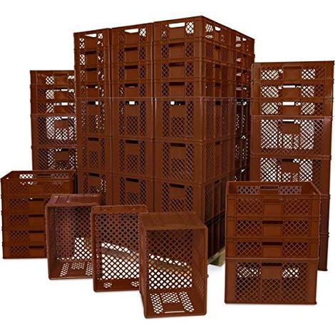 BRB Spar-Set Brotkorb/Bäckerkiste, 42x 600x400x150mm, 36x 600x400x320mm, braun