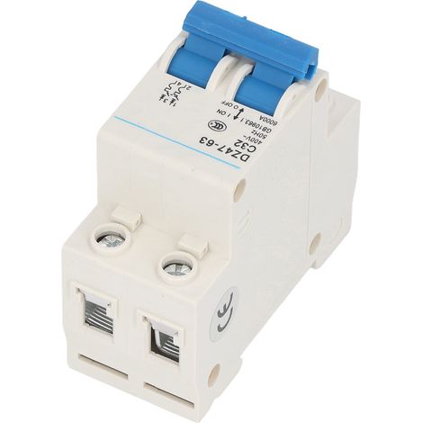 Disjoncteur différentiel modulaire 2P 32A DZ47-63 C32, rail DIN 400V, disjoncteur, isolateur de courant différentiel, 1 pièce. (1/5)