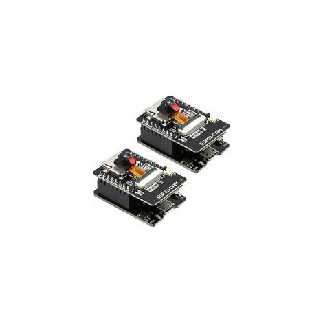 2 pièces ESP32-CAM-MB Cartes de développement sans Fil Bluetooth WiFi ESP32 Dual-Core avec Module de Carte TF 2640 Camera (1/2)