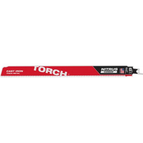 Hoja de sierra de sable. TORCH NITRUS300x7mm Milwaukee VE à 1 Unité pour Métal. Pointe HM