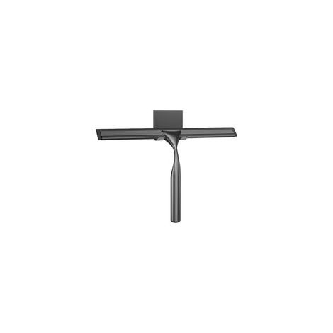 Grattoir de Douche en Acier Inoxydable, 30,5 cm, Silicone Remplaçable, Pour Verre, Miroirs, Carrelage et Cuisine