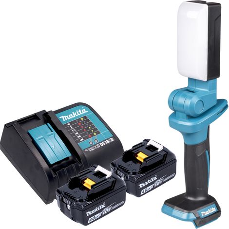 Makita DML 816 SMX Akku Arbeitsleuchte 18 V 500 lm LED + 2x Akku 4,0 Ah + Ladegerät