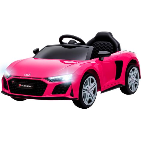 Voiture électrique pour enfants 12V, voiture pour enfants avec télécommande, batterie lithium, 2 moteurs, démarrage progressif, suspension des roues arrière, rose (1/4)
