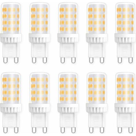 G9 5W LED-Lampen, entspricht 40W/50W Halogenlampe, 450 lm, neutralweiß 4000K, 220V Wechselstrom, Standard-G9-Sockel, energiesparend, für Deckenbeleuchtung in Küche, Schlafzimmer und Wohnzimmer, 10er-P (1/5)