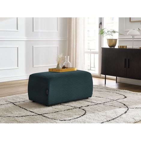 BOBOCHIC - Pouf ATILLA velours côtelé Bleu foncé (1/5)