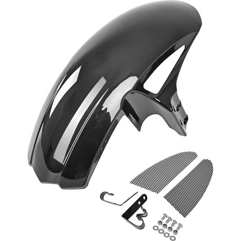 Extension d'aile avant de moto pour Z900RS / Z900RS Cafe/SE 2018-2026, garde-boue avant en plastique ABS pour moto (noir brillant) (1/5)