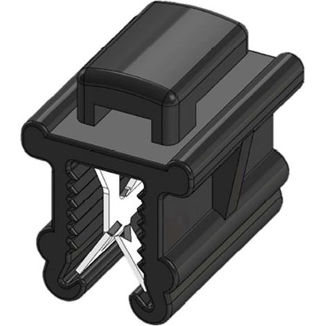 WKK 50096  Kabelbinder 200 mm 4.80 mm Schwarz Kabelbündelung quer der Montage, Hitzestabilisiert, Wi