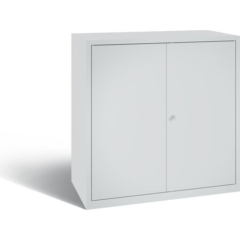 C+P Stahl-Flügeltürenschrank Serie 89, H1000xB100xT500mm, 7035/7035 (1/5)