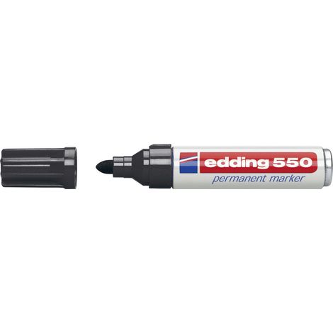 Edding 550 4-550001 Permanentmarker Schwarz wasserfest: Ja