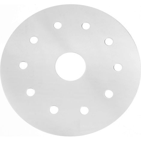 praktische Edelstahl-Leitrippe für Keramikpfannen (silber) – 13,70 x 13,70 x 0,10 cm – Silber (1/4)
