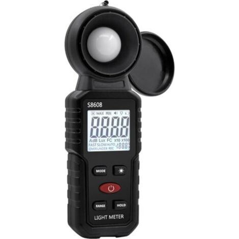 Digital Luxmètre Numérique, Mesure des Lumières avec 0.1-200,000 Lux, Posemètre Numérique Portable Ambiante Portée Jusqu'à 200,000 Lux pour Lumière LED, Plantesdengyank