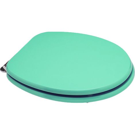 Copriwater forma Universale personalizzato legno rivestito in resina poliestere Verde Calypso