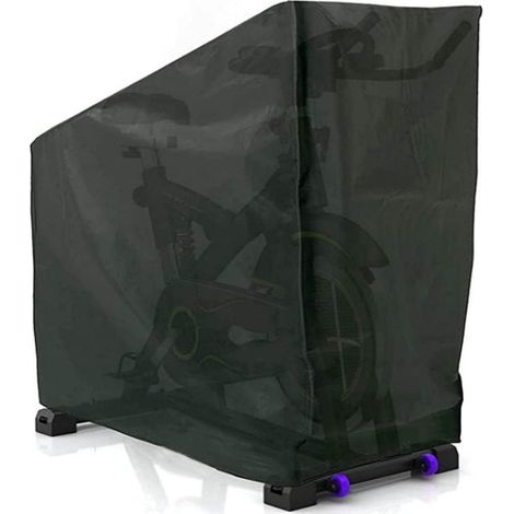 Housse Velo Appartement Exterieur Intérieur Imperméable / 142x 123 x 113 x 58cm / Housse Protection Vélo Couverture Bache Vélo Fitness Durable Noir Extérieur (1/5)