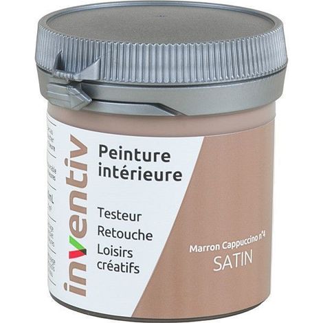 Testeur Peinture Intérieure Satin Marron Cappuccino 4 - INVENTIV