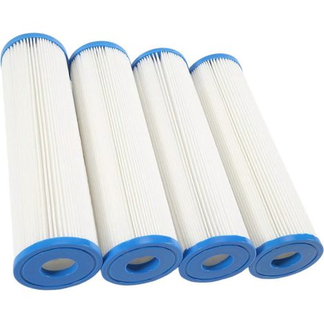 Bain froid filtre à eau 10" X 2.5" (Lot de 4) bain froid filtre plissé sédiments filtration pour bain froid Tub Tub eau (1/4)