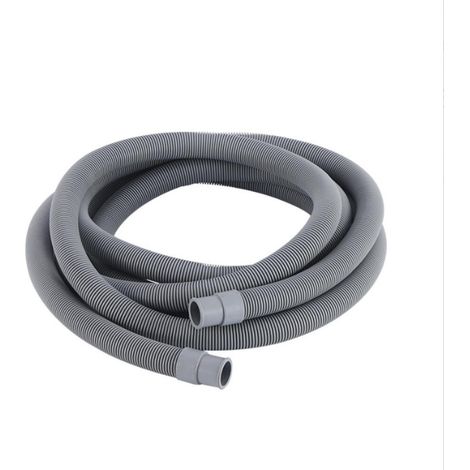 Tuyau Machine à Laver et Lave Vaisselle 1 5 m, Rallonge de Tuyau de Vidange Ø 20mm, Flexible de Vidange avec raccord de tuyau et colliers, Pour Laveuse, Lave Vaisselle et Sécheuse