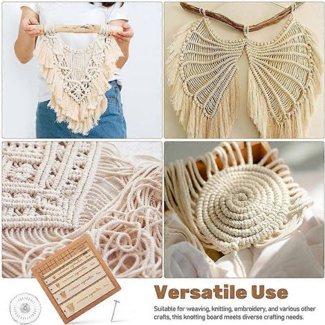 Kit de macramé à faire soi-même avec planche et épingles, outils de macramé inclus (1/5)