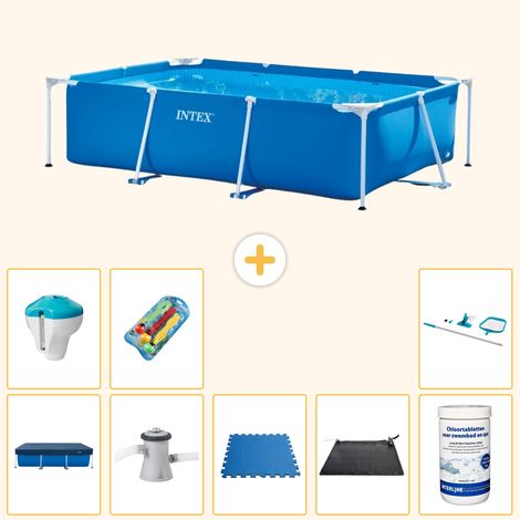 Intex Piscine Tubulaire Rectangulaire - 260x160x65 cm - 9-pièces S (1/5)