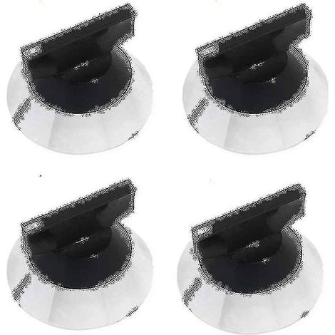 Quatre boutons de cuisinière à gaz WP330190, remplaçables pour les modèles AP6008016, 309540, 328135, 329404, ER330190 et PS117411. (1/5)