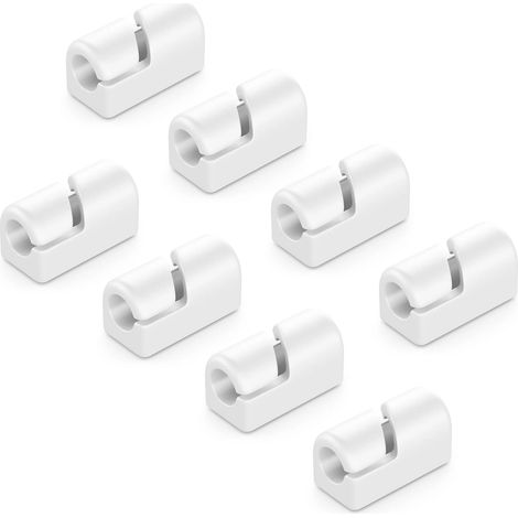 Support de câble, clips de câble auto-adhésifs, gestion des câbles, guides-câbles, organisateur de câbles, support de câble, fixation de câble, prise domestique en silicone (1/5)